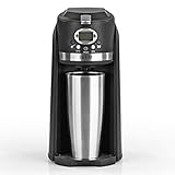 BEEM GRIND & BREW 2 GO Single-Filterkaffeemaschine mit Mahlwerk | 0,4 l Thermobecher | 24h-Timer | 800 W | Coffee to Go |