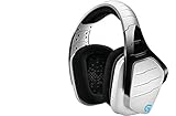 Logitech G933 Artemis Spectrum Wireless Gaming-Headset, 7.1 Surround Sound, 40mm Pro-G Treiber, 2.4 GHz, 3,5mm Eingang, RGB-Beleuchtung, G-Tasten, PC/Mac/Xbox One/PS4/Nintendo Switch - weiß