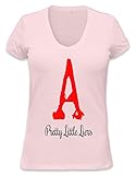 A Pretty Little Liars Slogan Womens V-neck T-shirt XX-Larg