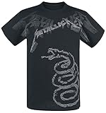 Metallica Black Album Faded Männer T-Shirt schwarz L 100% Baumwolle Band-Merch, B