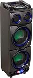 IBIZA STANDUP208 MOBILE BESCHALLUNGSANLAGE 2x8' BLUETOOTH und Fernbedienung Event DJ Bühne Lautsprecher Musik Party D