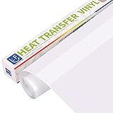 HTV Vinyl-Rollen zum Aufbügeln, 30,5 cm x 2,4 m, Weiß