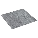 Foecy PVC-Fliesen Selbstklebend 20 STK. PVC Fußboden-Set PVC-Fliesen Selbstklebend Fußbodenbelag PVC Laminat Dekor 1,86 m² Hellg