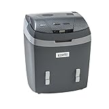 EZetil Thermoelektrische Kühlbox geeihnet für Autofahrten und Outdooraktivitäten, Ausflüge, Urlaub und Picknicken mit Safe Seat Belt Fixation, EFF.-Kl.: A+, Fassungsvermögen 23L, 12V - 230V