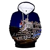 BOLANQ Pullover Tops Lose Leichte Tunika Hemd Herren- und Damenmode Weihnachten 3D Print Kapuzenpullover Kapuzenpullover Casual Sweatshirt Top