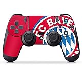 DeinDesign Skin kompatibel mit Sony Playstation 4 PS4 Controller Folie Sticker FC Bayern München Offizielles Lizenzprodukt FCB