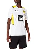 Puma Mann Borussia Dortmund Saison 2021/22 Spielausrüstung, Trikot White-Cyber Yellow, XXXL