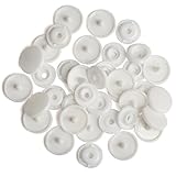 LIHAO T5 Druckknöpfe Weiß Nähfrei Snaps 100 Set Buttons für DIY Basteln (Farbe 22)