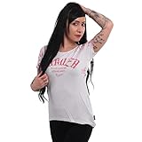 Yakuza Damen Habits Long Tail T-Shirt, Weiß, XL