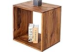 DuNord Design Regal Cubenregal Holz 45cm Palisander Sheesham Massiv Regalwürfel B