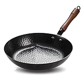 HHTD. Deep Brat Pan Iron Pan Uncoated Haushalts-Non-Stick-Kochen Dual-Use-Induktionskocher Erdgaslicht und dünne k