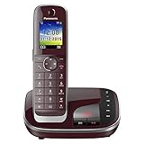 Panasonic KX-TGJ320GR Familien-Telefon mit Anrufbeantworter (schnurloses Telefon, strahlungsarm, Anrufschutz, DECT Basisstation, Freisprechen) w