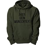 Kapuzenpullover mit Wunschtext/Selber gestalten mit dem Amazon T-Shirt Designer/Hoodie Druck/Shirt Designer Kapuzenpullover Hoodie-O