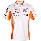XFZDP Männer Team Polot-Shirt Motocross Schnelltrocknendes kurzärmliges Casual T-Shirt Sportswear,Orange,XL