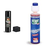 Dr. Wack - A1 Kunststoff-Tiefenpfleger matt, 250 ml (#2770) & CW1:100 Super Scheibenreiniger 250 ml I Premium Scheibenreiniger-Konzentrat für alle Scheibenwaschanlagen & Scheinwerfer-Reinigungsanlag