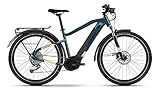 Haibike Trekking 5 500Wh Bosch Elektro Fahrrad 2022 (27.5' Herren Diamant L/56cm, Blue/Canary (Herren))