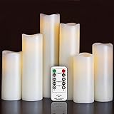 Air Zuker LED Kerzen batteriebetriebene Flammenlose Kerzen (6er LED Flammenlose Kerzen(Nicht enthalten))