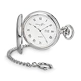 Hermann Jäckle - Koblenz Big Date Quarz Taschenuhr für Herren I edle Taschenuhr mit hochwertigem Ronda 519 Quarzwerk & Big Date Datumsanzeige I Qualitätshandwerk inklusive Kette und R