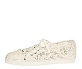 Fiarucci Brautschuhe Nena - Sneaker, Perle/Creme, Satin, Spitze überzogen, Größe 36 - Tanzschuhe, Hochzeitsschuhe, Flach, B