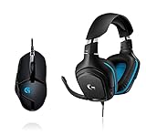 Logitech G402 Hyperion Fury Gaming-Maus, 4000 DPI Optischer Sensor, 8 Programmierbare Tasten + Logitech G432 kabelgebundenes Gaming-Headset, 7.1 Surround Sound, DTS Headphone:X 2.0