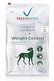 MERAVITAL Weight Control Hundefutter trocken 3 kg für Hunde fördert Fettverbrennung für gesundes und schmackhaftes Abnehmen bei Übergew