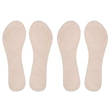 2 Paar High Heel Einlegesohle, Einsätze Liner Pads Rückseite des Fersenschutzes Einlegesohlen für Frauen, extra klebrige Gel Schuh Einlegesohlen für neue Schuhe(Aprikose)