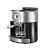 KJFSTJHMM Haushalts-halbautomatische Dampfkaffee-Maschine, geschäumter Milchschaum, 1250 W, 1,5l-Dampfdüse für geschäumte Milch und gebräue heiße Getränke, Café, R