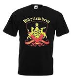 T-Shirt Königreich Württemberg Furchtlos & Treu schwäbisches Shirt (5XL)