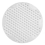 GYL rutschfeste Runde-Duschmatte (25 * 25 Zoll / 65 * 65 cm), Gummi-Badematte mit 134 Starkem Saugnapf, Sicher und Komfortabel Für Ältere Menschen und Kinder (Color : Pure White)