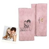 SOUFEEL Personalisiert Damen Portemonnaie aus Leder mit Foto Druck Gravur Lang Fashion Geldbörse mit 8 Kartenfächer 9.2x18.7x2 (B x H x T) Geburtstag Geschenk für Frau Mutter Tochter F