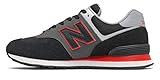New Balance ML 574 SM2 Herren Black Velocity Red EUR 45.5