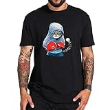 EU Size Men T Shirt 100% Cotton Cool Boxing Cat Gift Pussy Lover Artistic Design Personality O-Neck T-Shirt Slim Fit Streetw