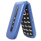 Ushining 3G Handy für Senioren, Muschel-Handy mit großen Tasten, hohe Lautstärke, SOS-Funktion, Ladestation 2,4 Zoll, Bildschirm, Handy für ältere Menschen, einfach zu bedienen, B