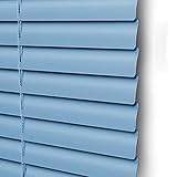 LXLA Jalousie Rollos Fensterrollos Blau Jalousie Aus Aluminium zum Kinderzimmer, Wasserdichtes Badezimmer Sichtschutz für Fenster - Lichtfilterung/Blackout Einstellbar, mit Beschläg