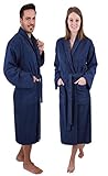 Betz Bademantel mit Schalkragen MADRID für Damen und Herren 100% Baumwolle Größen S-XXL Größe XL/b