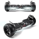 Windway 8,5 Zoll Hoverboard 700 W All Terrain Hummer Self Balancing Scooter mit leistungsstarker LED-Motorbeleuchtung Bluetooth für Erwachsene und Kinder Elek