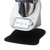 SkingHong Gleitbrett für Thermomix TM6 TM5 - Zubehör Unterlage Anti-Rutsch, Dauerhaft, Schwarz, für Vorwerk Küchenmaschine TM5 TM6