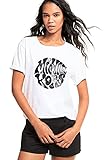 Michael Kors MU1503D97J Unisex-T-Shirt aus Bio-Baumwolle, mit Grafik-Logo, Modell MU1503D97J, Weiß M