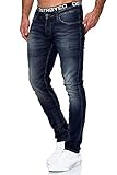 MERISH Jeans Herren Slim Fit Stretch Jeanshose Designer Hose Denim 9148-2100 (32-32, 503-4 Denim)