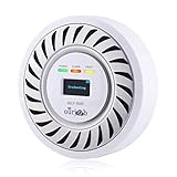CO Melder kohlenmonoxid warnmelder, elektrochemischer Sensor CO Warnung, USB Lithium Akku CO giftige Gas Prüfvorrichtung, CO Monitor mit OLED Digitalanzeige für Haus/Privatwagen/wohnwagen/Garage(Weiß)