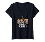 Damen Star Trek: The Original Series Starfleet Academy Crew Orange T-Shirt mit V