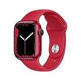 Apple Watch Series 7 (GPS, 41mm) - Aluminiumgehäuse Product(RED), Sportarmband Product(RED) - Reg