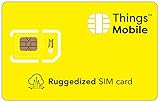 RUGGEDIZED / ROBUSTE SIM-Karte für IOT und M2M - Things Mobile - mit weltweiter Netzabdeckung und Mehrfachanbieternetz GSM/2G/3G/4G. Ohne Fixkosten unt ohne Verfallsdatum. 10 € Guthaben ink