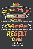 Ruhe Bewahren die Chefin Regelt das: Notizbuch als Geschenk für eine Chefin , Geschenke zum Danke sagen | Chefin Geschenke zum Geburtstag, Ostern oder ... Kollegin 6 x 9 Zoll 110 S