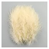 WEIXIAO WLKH Großhandel 10-15 cm farbige Truthahnfeder for Handwerk Flauschige Marabou-Plumas DIY. Hochzeits-Party Dekoration Dream Catcher Zubehör (Farbe : Earth Yellow, Größe : 50Pcs)