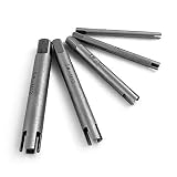 QWORK Gewindebohrer Auszieher , Schraubenausdreher Set , Schraubenentferner , aus Schnellarbeitsstahl 6542# , 5 Stück