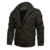 Outdoor Fleecejacken Für Herren Cargo Jacke Übergangsjacke Winter Gefüttert Militär Winterjacke Winderbarker Retro Bomberjacke Cargo Jacke Sportbekleidung Herrenjacke Winterparka Pilotenjack