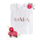 Personalisiertes Oma Shirt'Oma' mit Kindernamen aus Baumwolle in XS-XXL