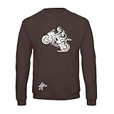 Art T-Shirt, Raglan Rossi V 46, Herren, rossi-v-sign-sw-man-moc-xxl, Braun, rossi-v-sign-sw-man-moc-xxl XX-Larg