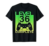 Level 36 Complete Geburtstag, 36 Jahre Gaming camouflage T-S